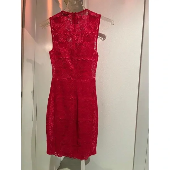 Guess Vibrant Red Mini Dress - Picture 5 of 6